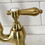 Kingston Brass KS7757BALBS Heirloom Bridge Kitchen Faucet with Brass Sprayer, Brushed Brass