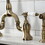 Kingston Brass KS7793BPLBS Bel-Air Bridge Kitchen Faucet with Brass Sprayer, Antique Brass