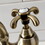 Kingston Brass KS7793TXBS French Country Bridge Kitchen Faucet with Brass Sprayer, Antique Brass