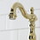 Kingston Brass KS7972AX English Country Bridge Bathroom Faucet with Brass Pop-Up, Polished Brass