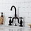 Kingston Brass KS7995AX English Country Bridge Bathroom Faucet with Brass Pop-Up, Oil Rubbed Bronze