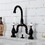 Kingston Brass KS7995PX English Country Bridge Bathroom Faucet with Brass Pop-Up, Oil Rubbed Bronze