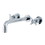 Kingston Brass KS8021DX Concord Two-Handle Wall Mount Tub Faucet, Polished Chrome