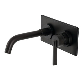 Kingston Brass Single-Handle Wall Mount Bathroom Faucet, Matte Black KS8110CTL