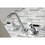Kingston Brass KS8121DKL Kaiser 2-Handle Wall Mount Bathroom Faucet, Polished Chrome