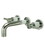 Kingston Brass KS8121DL Concord 2-Handle Wall Mount Bathroom Faucet, Polished Chrome