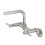 Kingston Brass Concord 8-Inch Adjustable Center Wall Mount Kitchen Faucet, Polished Chrome