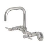 Kingston Brass Concord 8-Inch Adjustable Center Wall Mount Kitchen Faucet, Polished Chrome KS813C