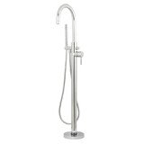 Kingston Brass Concord Freestanding Tub Faucet with Hand Shower, Polished Chrome KS8151DL