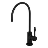 Kingston Brass Nustudio Single-Handle Cold Water Filtration Faucet, Matte Black KS8190NKL