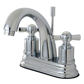 Kingston Brass 4 in. Centerset Bathroom Faucet, Polished Chrome KS8611ZX