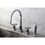 Kingston Brass KS8721ZX Widespread Kitchen Faucet, Polished Chrome