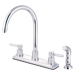 Kingston Brass Concord 8-Inch Centerset Kitchen Faucet, Polished Chrome KS8791DL