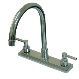 Kingston Brass Elinvar 8-Inch Centerset Kitchen Faucet, Polished Chrome KS8791ELLS