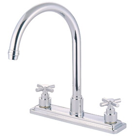 Kingston Brass 8-Inch Centerset Kitchen Faucet, Polished Chrome KS8791EXLS