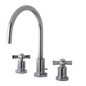 Kingston Brass 8 in. Widespread Bathroom Faucet, Polished Chrome KS8921ZX