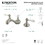 Kingston Brass KS941PL 8 to 16 in. Widespread Bathroom Faucet, Polished Chrome