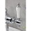 Kingston Brass KSD154KLCP Nautical Single-Handle Bathroom Faucet with Push Pop-Up, Polished Chrome