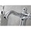 Kingston Brass KSD154KLCP Nautical Single-Handle Bathroom Faucet with Push Pop-Up, Polished Chrome