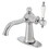 Kingston Brass KSD154KLCP Nautical Single-Handle Bathroom Faucet with Push Pop-Up, Polished Chrome