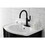 Kingston Brass KSD2230KL Whitaker Single-Handle Bathroom Faucet with Push Pop-Up, Matte Black