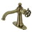 Kingston Brass KSD3543CG Fuller Single-Handle Bathroom Faucet with Push Pop-Up, Antique Brass