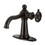 Kingston Brass KSD3545CG Fuller Single-Handle 1-Hole Deck Mount Bathroom Faucet with Push Pop-Up and Deck Plate, Oil Rubbed Bronze