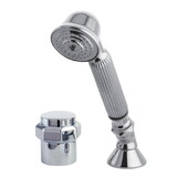 Kingston Brass Deck Mount Hand Shower with Diverter for Roman Tub Faucet, Polished Chrome KSK2241ARTR