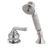 Kingston Brass Deck Mount Hand Shower with Diverter for Roman Tub Faucet, Polished Chrome KSK2361TR