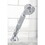 Kingston Brass KSK3331AXTR Deck Mount Hand Shower with Diverter for Roman Tub Faucet, Polished Chrome