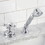 Kingston Brass KSK3331AXTR Deck Mount Hand Shower with Diverter for Roman Tub Faucet, Polished Chrome