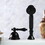 Kingston Brass KSK3351ALTR Deck Mount Hand Shower with Diverter for Roman Tub Faucet, Polished Chrome