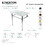 Kingston Brass KVBH37227C Addington 37-Inch Console Sink with Brass Legs (Single Faucet Hole), White/Polished Chrome