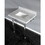 Kingston Brass KVPB3030MASQ1 Templeton 30" x 22" Carrara Marble Vanity Top with Clear Acrylic Console Legs, Carrara Marble/Polished Chrome