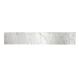 Kingston Brass KVPB30MBS Templeton Marble Vanity Top Backsplash, Carrara White