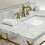 Marble White/Brushed Brass