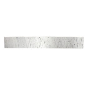 Kingston Brass KVPB36MBS Templeton Marble Vanity Top Backsplash, Carrara White