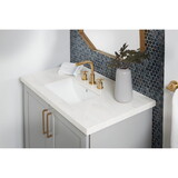 Kingston Brass LB18127 Courtyard Ceramic Rectangular Undermount Bathroom Sink, White