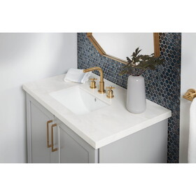 Kingston Brass LB18127 Courtyard Rectangular Undermount Bathroom Sink, White