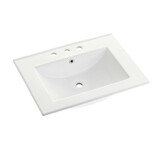 Kingston Brass LBT24187W38 Ultra Modern 24-Inch Ceramic Vanity Sink Top (8