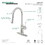 Gourmetier LS2721NYL Single-Handle Pull-Down Kitchen Faucet, Polished Chrome