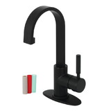 Fauceture Kaiser Single-Handle Bathroom Faucet with Push Pop-Up, Matte Black LS8210DKL