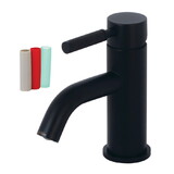 Fauceture Kaiser Single-Handle Bathroom Faucet with Push Pop-Up, Matte Black LS8220DKL