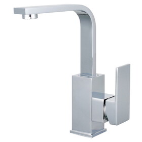 Kingston Brass Fauceture LS8461CL Claremont Single-Handle Bathroom Faucet with Push Pop-Up, Polished Chrome