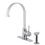 Kingston Brass LS8711DLBS Concord Single-Handle Kitchen Faucet with Brass Sprayer, Polished Chrome