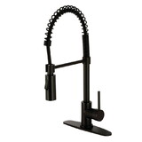 Gourmetier Concord Single-Handle Pre-Rinse Kitchen Faucet, Matte Black