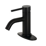 Fauceture Concord Single-Handle Bathroom Faucet with Push Pop-Up, Matte Black LSF8220DL