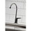 Kingston Brass NK6190 Water Onyx Single-Handle 1-Hole Deck Mount Water Filtration Faucet, Black Stainless Steel