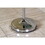 Kingston Brass SCC2271 Pedestal Round Plate Towel Rack, Polished Chrome