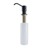 Kingston Brass Straight Nozzle Metal Soap/Lotion Dispenser, Matte Black